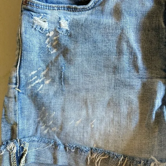 Anthropologie Pilcro Jean Shorts Distressed Cut-Off Style - Picture 6 of 8